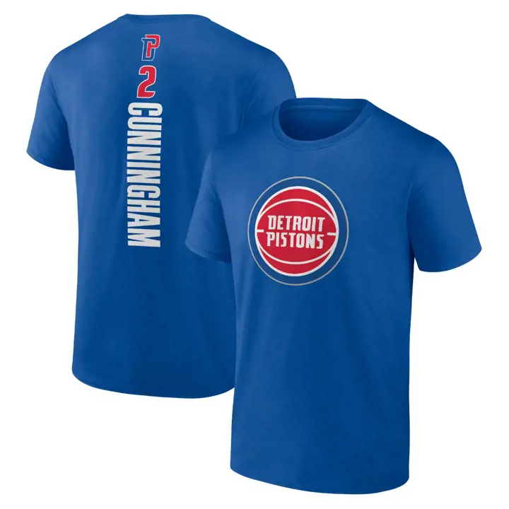 T-shirt bleu N&N Detroit Pistons NBA Playmaker