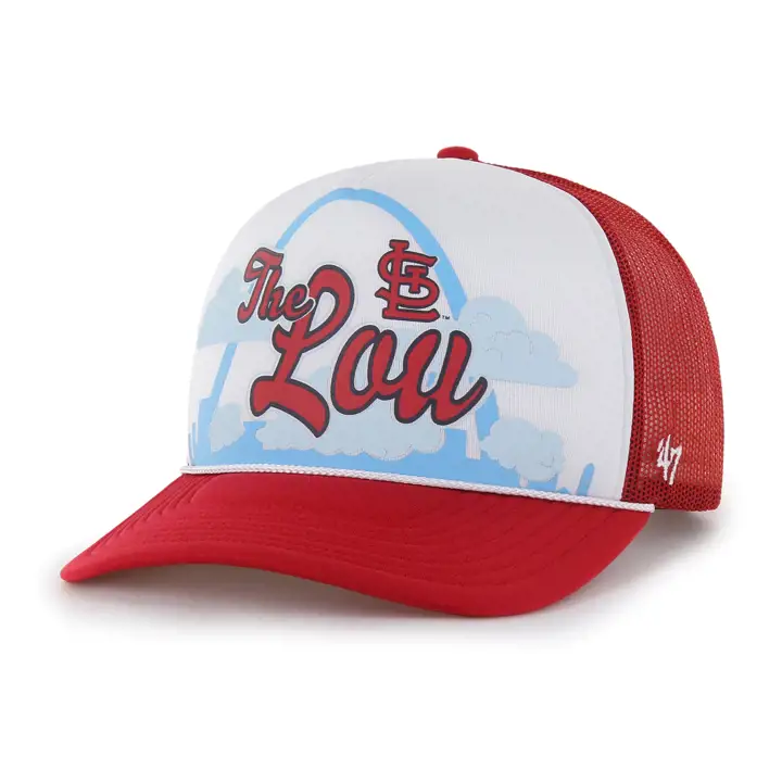 St. Louis Cardinals MLB CASQUETTE TRUCKER EN MOUSSE '47 BLANC/ROUGE