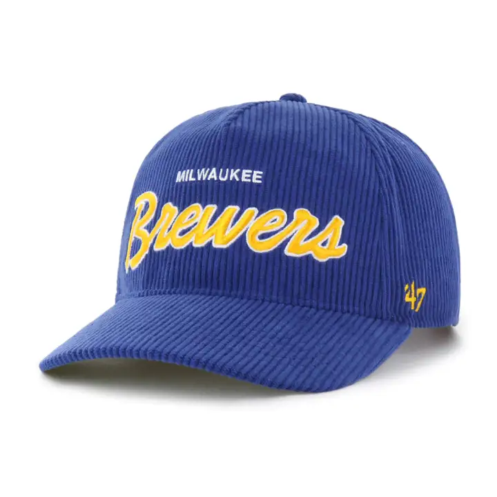Milwaukee Brewers MLB CROSSTOWN CORD Casquette '47 HITCH RBL