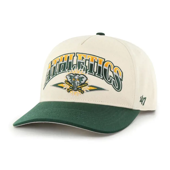 Casquette '47 HITCH MLB ARC LINE Oakland Athletics Naturel/Vert Foncé