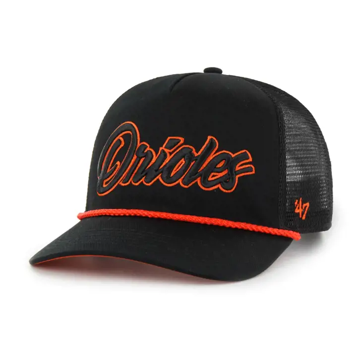Baltimore Orioles MLB BLK POP SCRIPT '47 ROPE HITCH NOIR