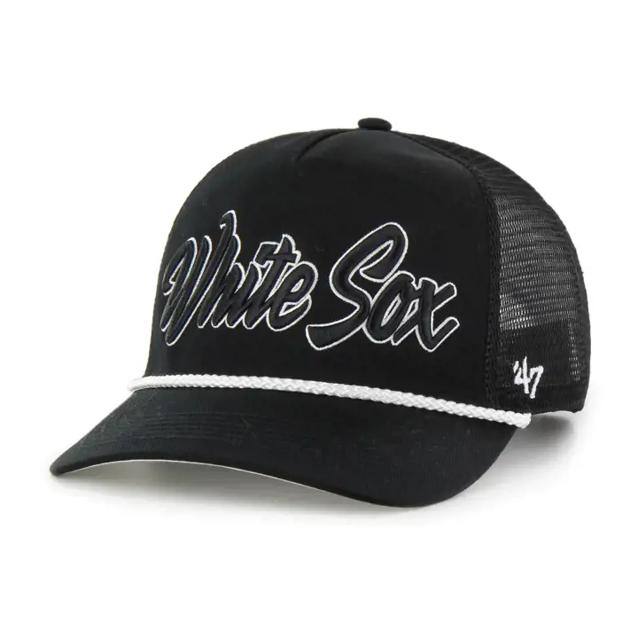 Casquette MLB Chicago White Sox MLB BLK POP SCRIPT '47 ROPE HITCH BLK