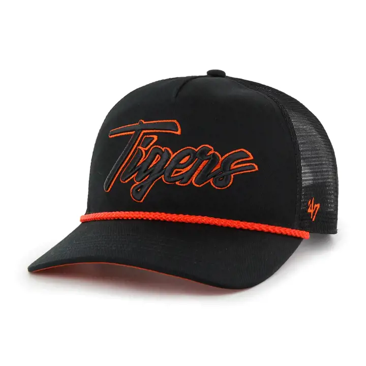 Detroit Tigers MLB BLK POP SCRIPT '47 ROPE HITCH BLK