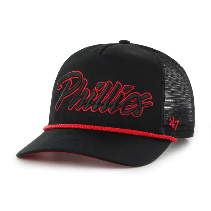 Philadelphia Phillies MLB BLK POP SCRIPT Casquette '47 ROPE HITCH BLK