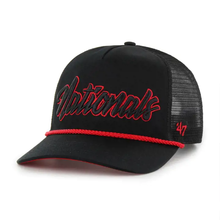 Washington Nationals MLB BLK POP SCRIPT '47 ROPE HITCH NOIR