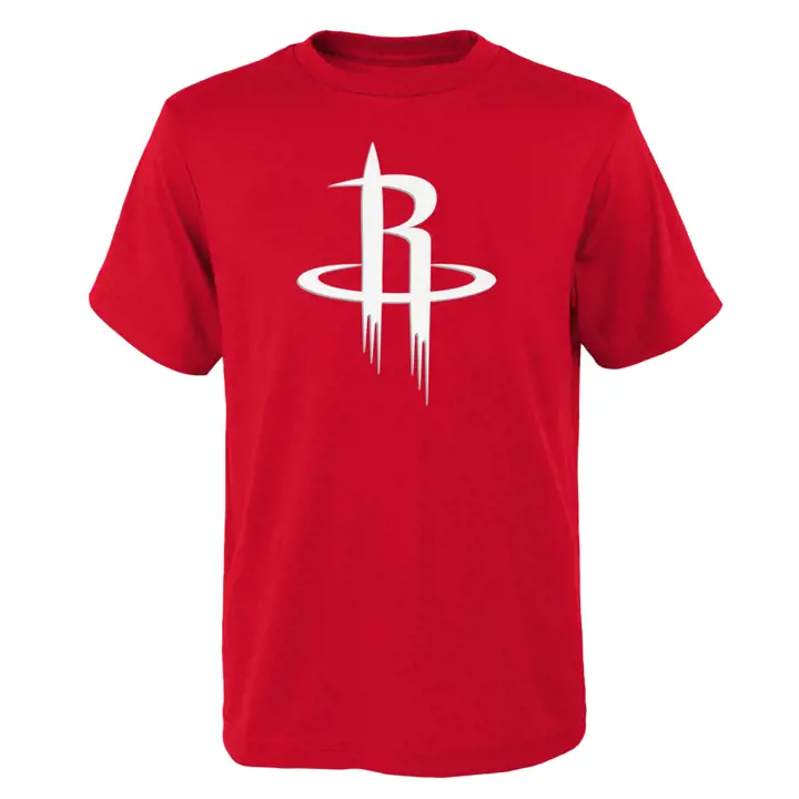 T-shirt rouge Houston Rockets NBA logo principal enfant