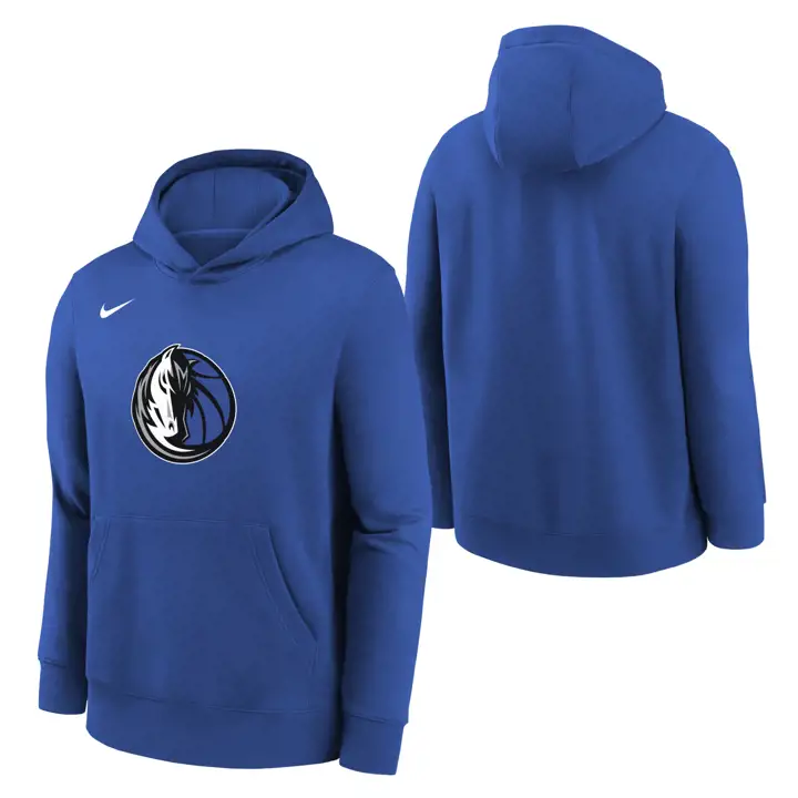 Sweat à capuche bleu Dallas Mavericks NBA Kids Club Logo