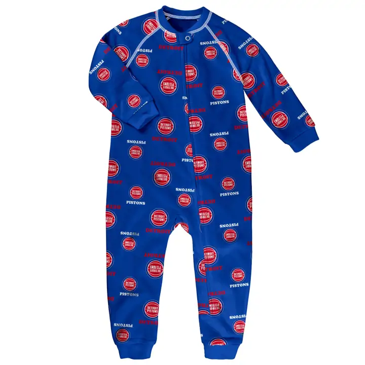 Combinaison Raglan Detroit Pistons NBA pour tout-petit bleu