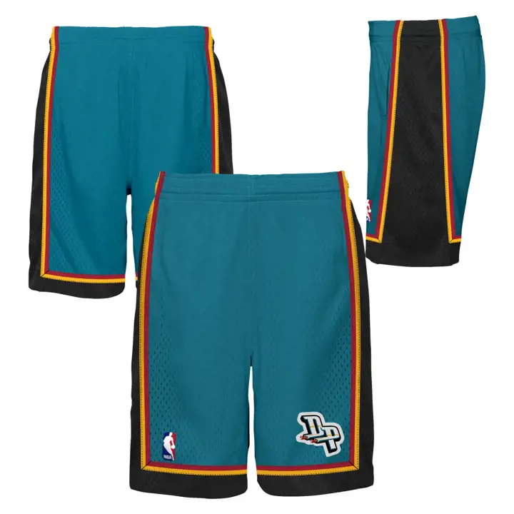 Shorts NBA Jeunesse M&N Swingman Detroit Pistons Vert sarcelle