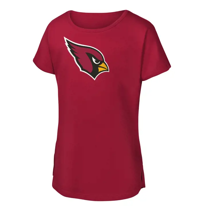 T-shirt NFL Arizona Cardinals avec logo principal pour jeunes filles - Rouge