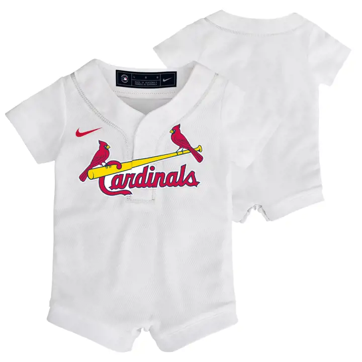 Grenouillère pour bébé MLB St. Louis Cardinals, blanche