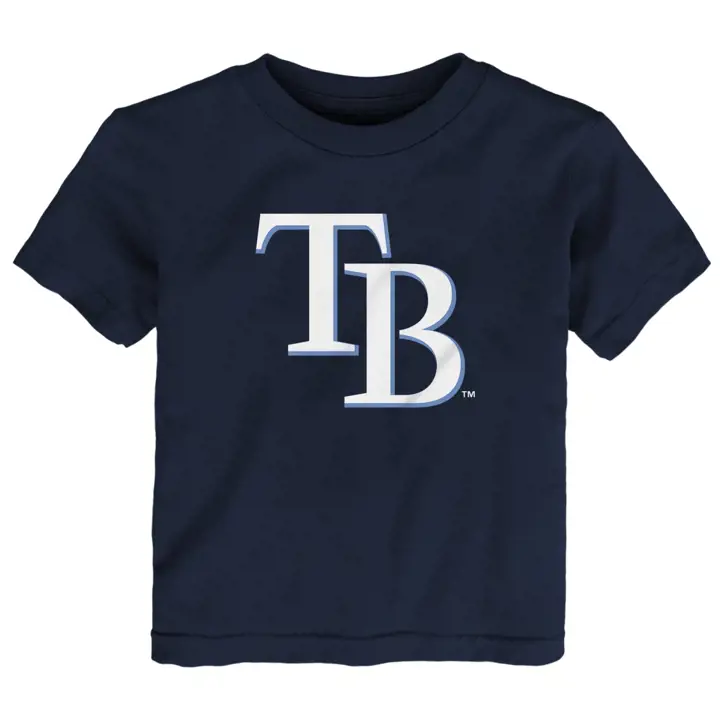 T-shirt bébé Tampa Bay Rays MLB avec logo principal, Marine