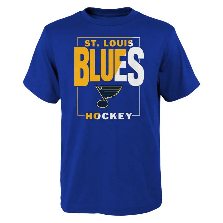 T-shirt bleu jeune St. Louis Blues LNH Pile ou Face
