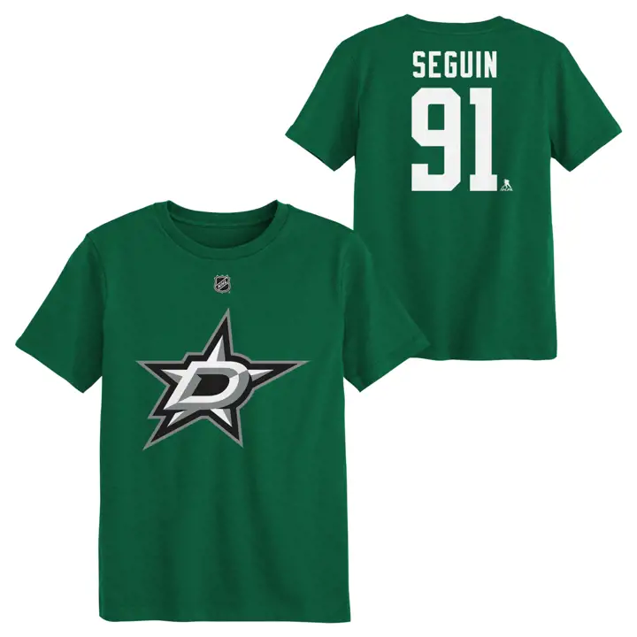 T-shirt Tyler Seguin des Stars de Dallas (LNH) pour enfants N&N, vert