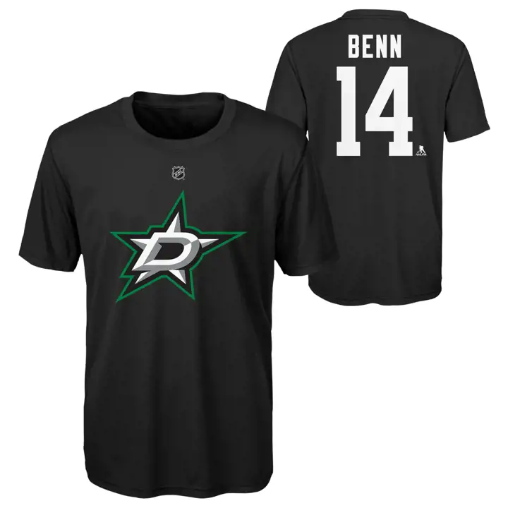 T-shirt joueur Jamie Benn noir N&N pour jeune des Stars de Dallas (LNH)
