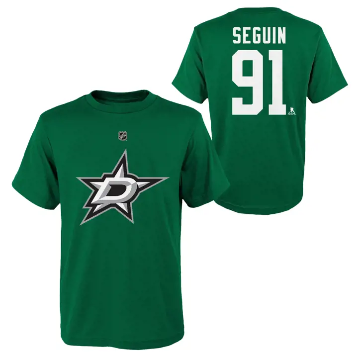 T-shirt enfant joueur LNH Dallas Stars N&N Tyler Seguin vert