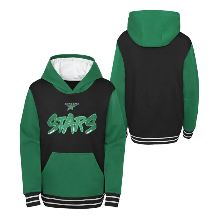Chandail à capuchon en molleton Wordmark NHL pour jeunes des Stars de Dallas vert