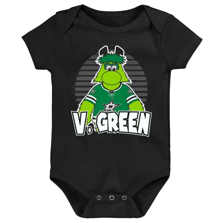 Grenouillère noire Dallas Stars LNH, mascotte et fierté, pour nouveau-né