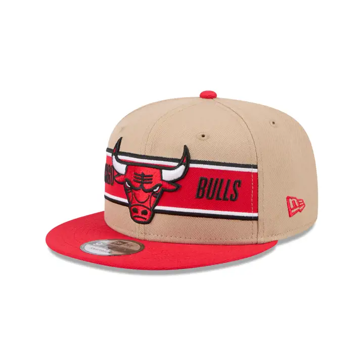 Casquette 9Fifty Chicago Bulls collection Draft 2024 beige