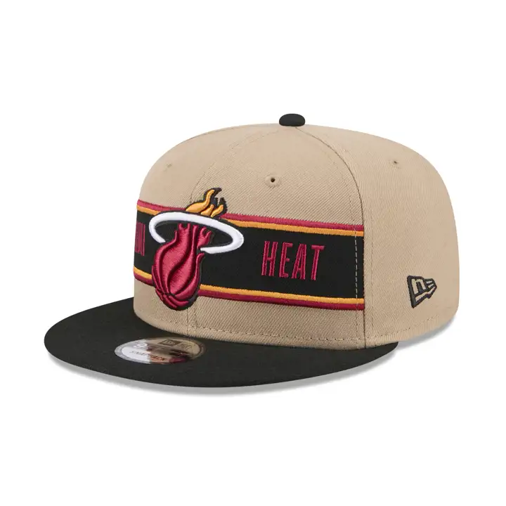 Casquette 9Fifty beige Miami Heat Draft 2024