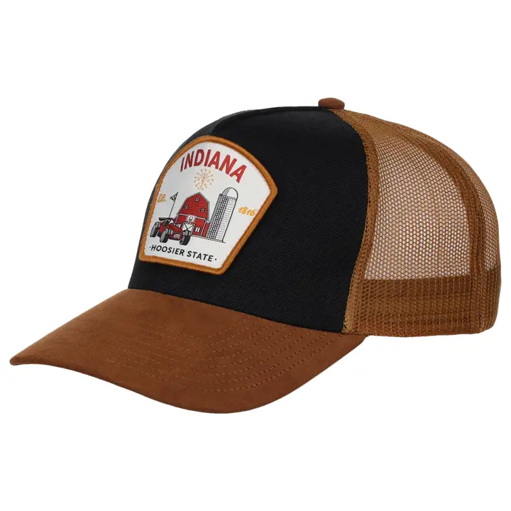 Indiana Local Patch Two-Tone Trucker noir/marron