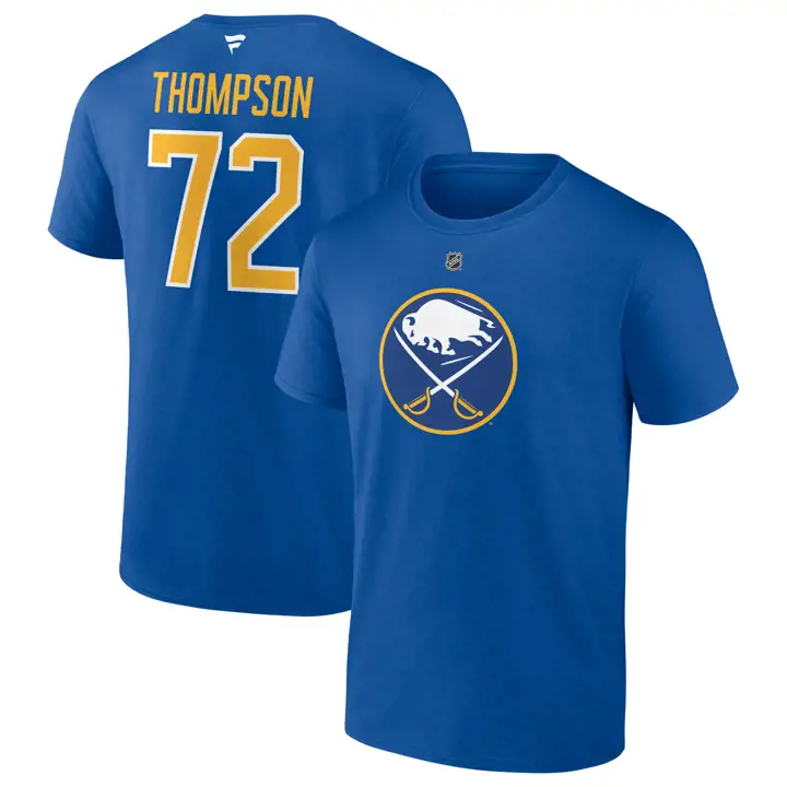 T-shirt authentique Stack N&N des Sabres de Buffalo de la LNH – Thompson – Bleu