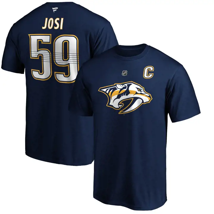 T-shirt NHL Authentique Stack N&N Nashville Predators Josi Marine