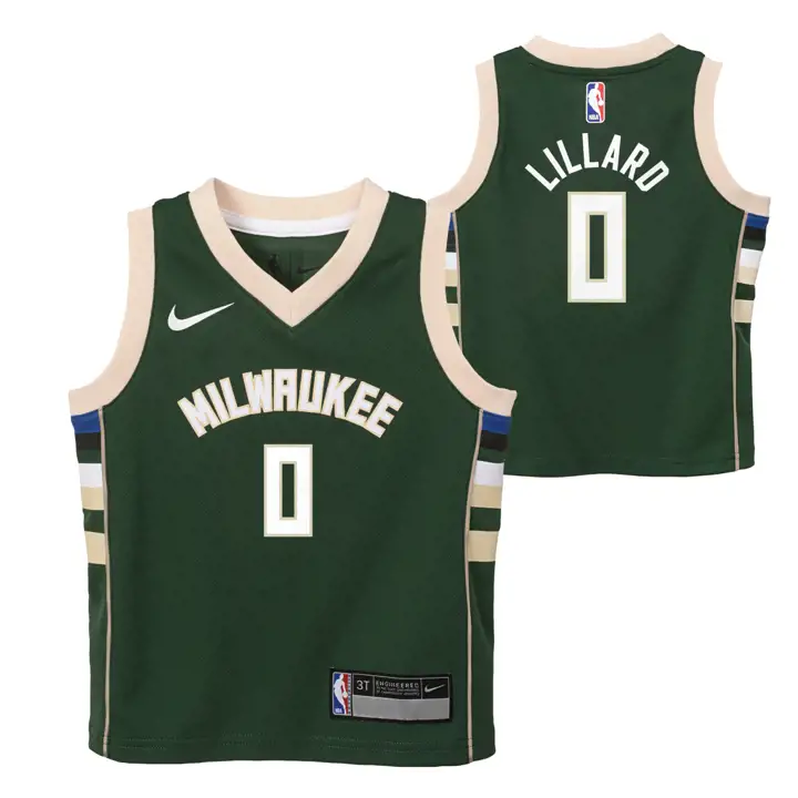 Maillot Swingman Enfant Milwaukee Bucks NBA Lillard GRN