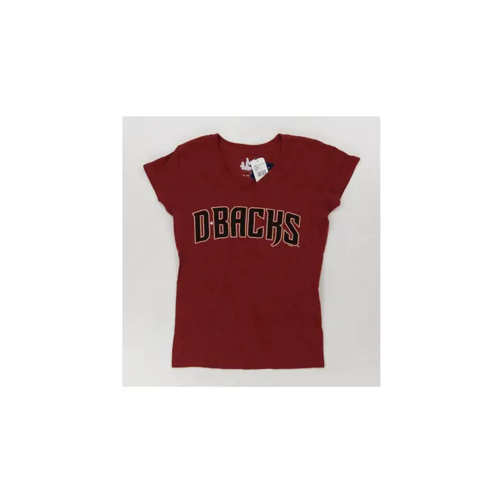 T-shirt Femme Anciens Joueurs MLB Arizona Diamondbacks Manches Courtes 23 Rouge