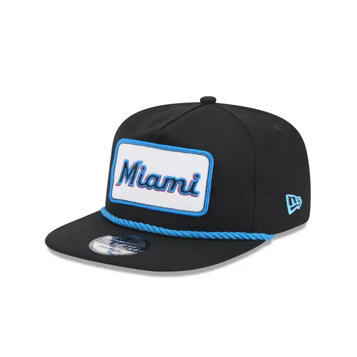 Miami Marlins MLB NEW ERA PATCH ROPE GOLFER blk