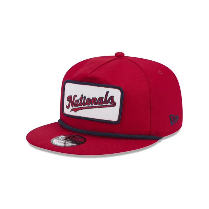 Casquette de golf Washington Nationals MLB NEW ERA PATCH ROPE GOLFER Rouge