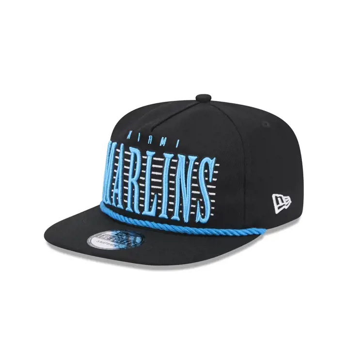 Miami Marlins MLB NEW ERA LINE UP ROPE GOLFER blk