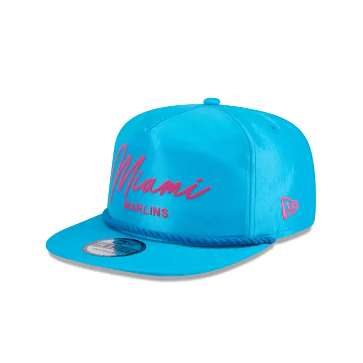 Miami Marlins MLB NEW ERA NEON ROPE GOLFER bleu