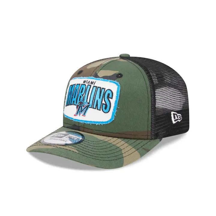 Miami Marlins MLB NEW ERA CAMO PATCH TRUCKER camo/ blk