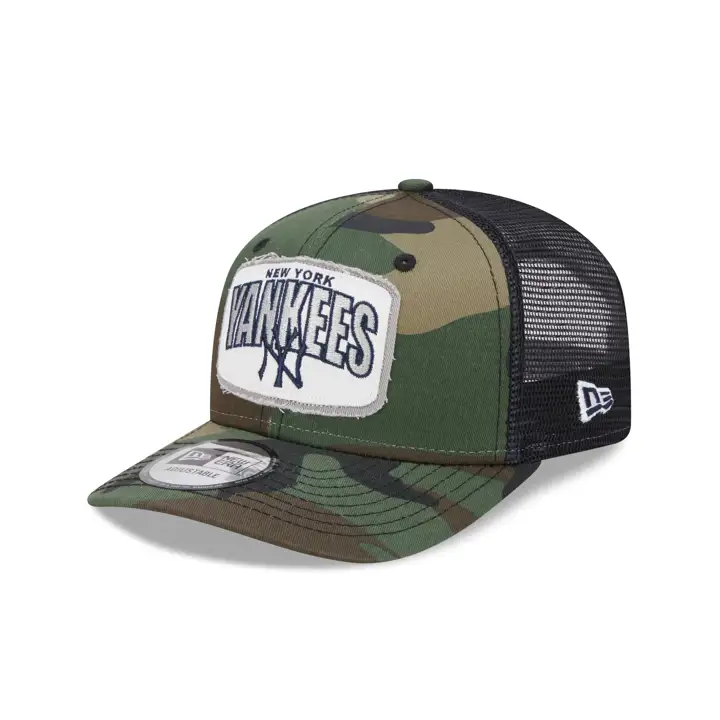 New York Yankees MLB NEW ERA CAMO PATCH TRUCKER camouflage/ marine
