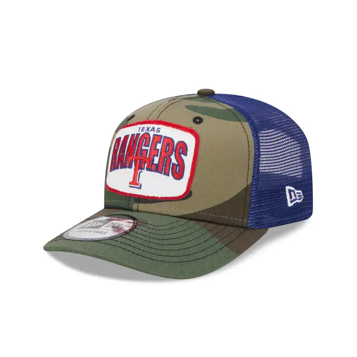 Texas Rangers MLB NEW ERA CAMO PATCH TRUCKER camouflage/bleu marine