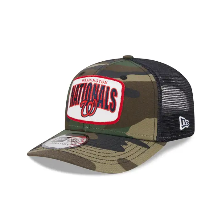 Washington Nationals MLB NEW ERA CAMO PATCH TRUCKER camouflage/ marine