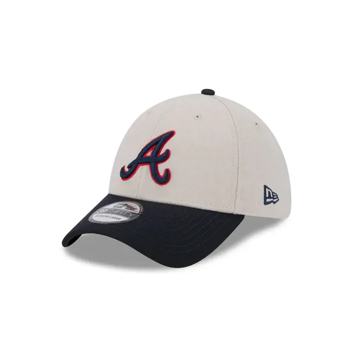 Atlanta Braves MLB NEW ERA 2 TONE STONE 39THIRTY stone/ navy
