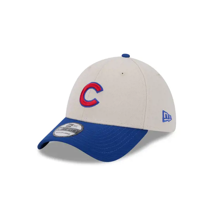 Chicago Cubs MLB NEW ERA 2 TONE STONE 39THIRTY pierre/bleu roi