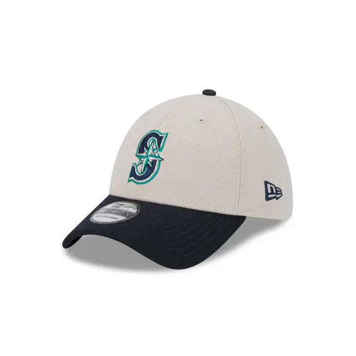 Miami Marlins MLB NEW ERA 2 TONE STONE 39THIRTY pierre/ noir