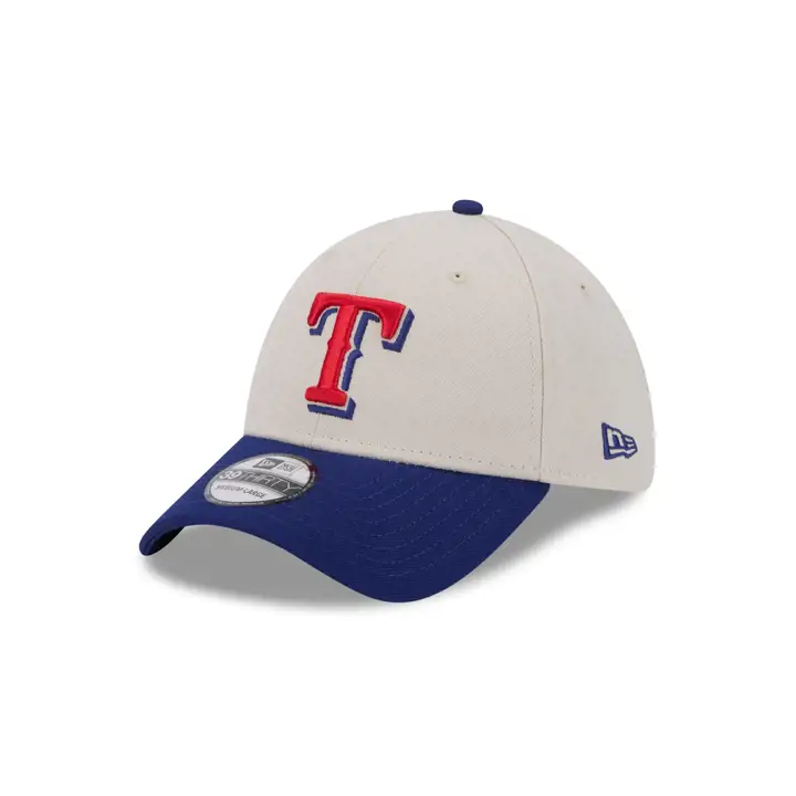 Texas Rangers MLB NEW ERA 2 TONE STONE 39THIRTY pierre/ marine