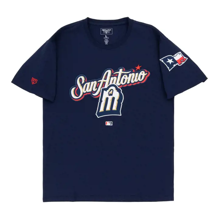 T-shirt de baseball San Antonio Missions EFF MiLB bleu marine