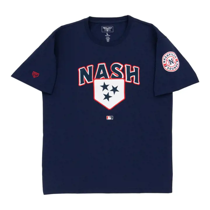 T-shirt de mode EFF MiLB Nashville Sounds bleu marine
