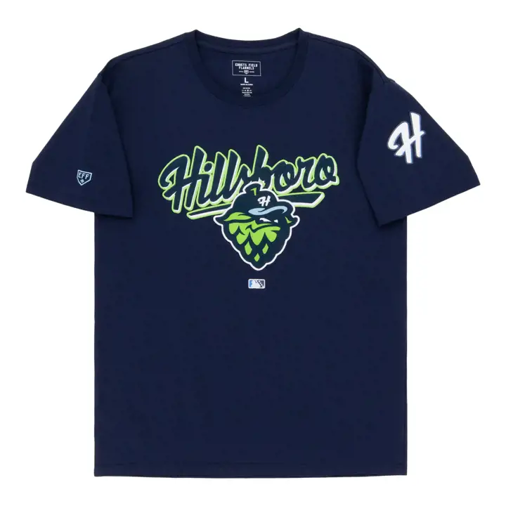 T-shirt bleu marine Hillsboro Hops EFF MiLB