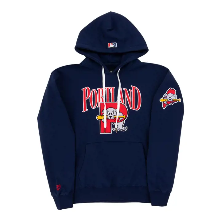 Chandail à Capuche Portland Sea Dogs EFF MiLB Bleu Marine