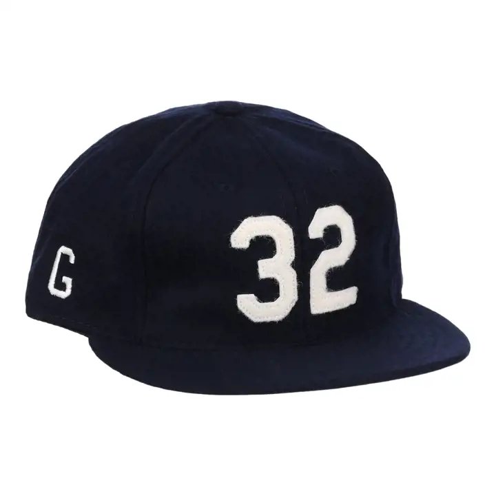 Casquette de Baseball en Laine Signature Buck Leonard BLEU MARINE