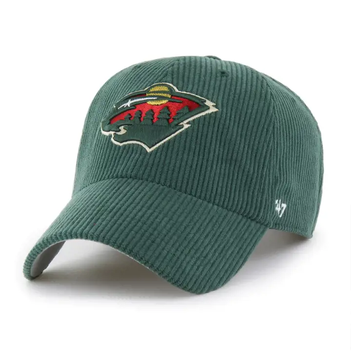 MINNESOTA WILD LNH CASQUETTE 47 CLEAN UP VERT FONCÉ