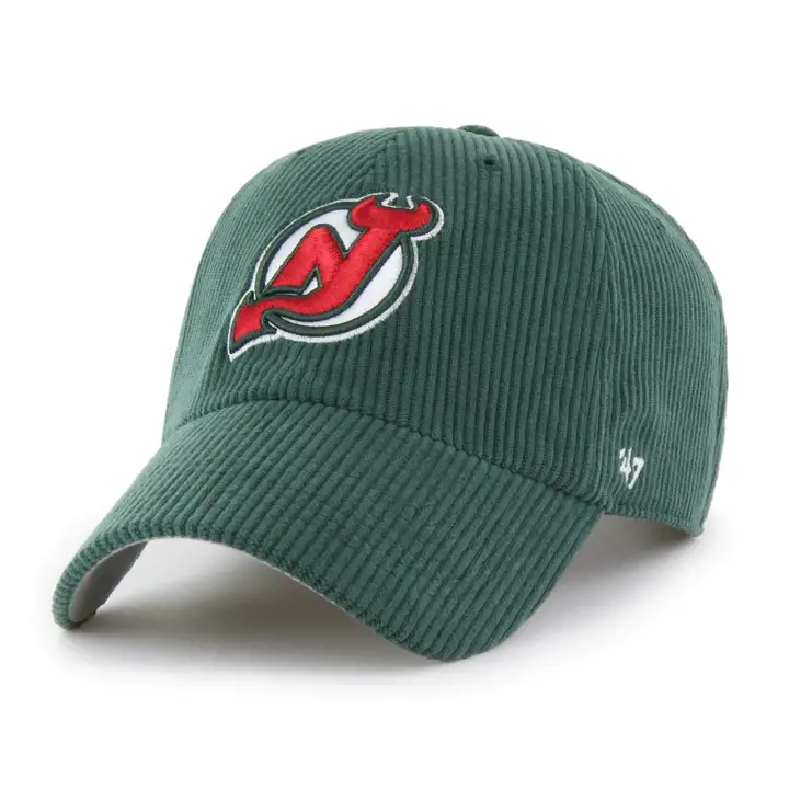 NEW JERSEY DEVILS LNH CORD 47 CLEAN UP Vintage DKGRN