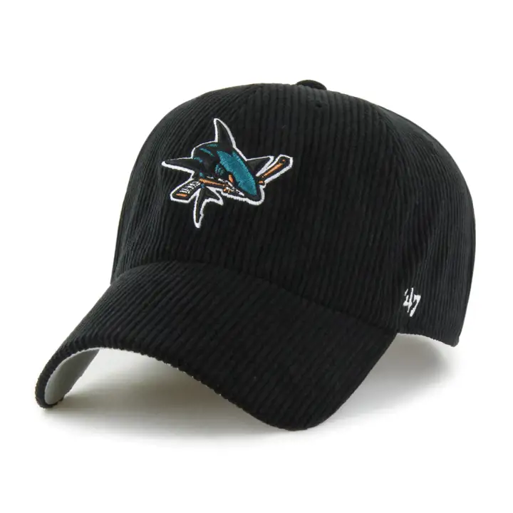 SAN JOSE SHARKS NHL CORD 47 CLEAN UP NOIR
