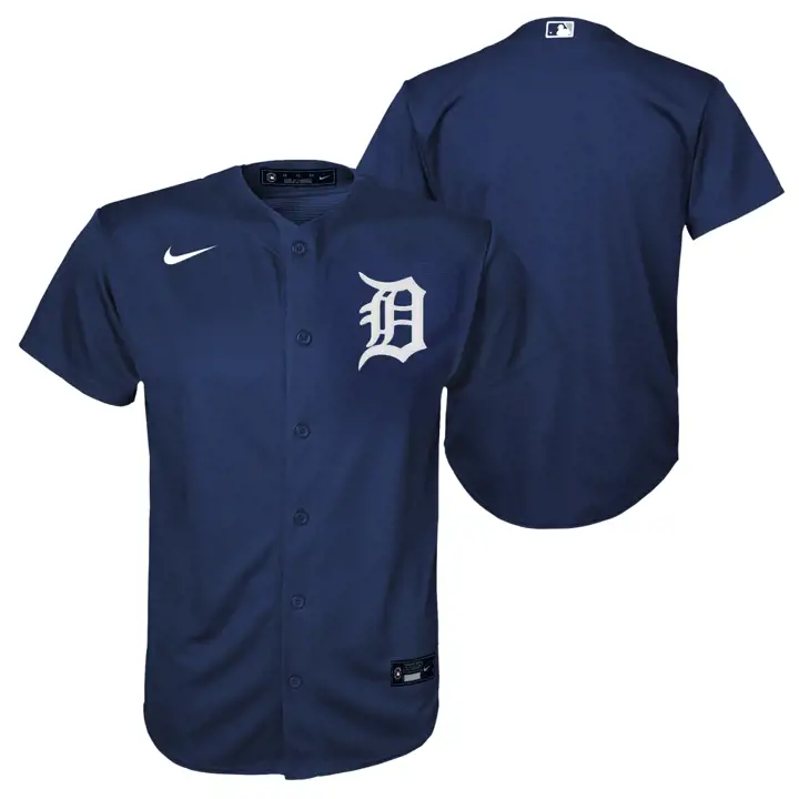 Maillot réplique vierge MLB Detroit Tigers pour enfant, marine